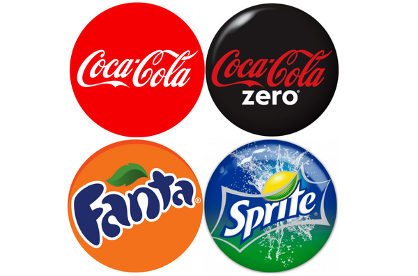 Coca Cola / Cola Cola Zero / Fanta / Sprite